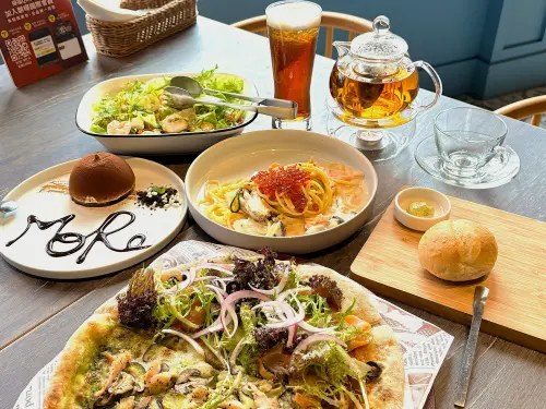 ▲ 「默爾pasta & pizza」即日起到6/30推出「青春同樂會 開趴啦！」優惠。（圖／SKM Park Outlets高雄草衙提供）