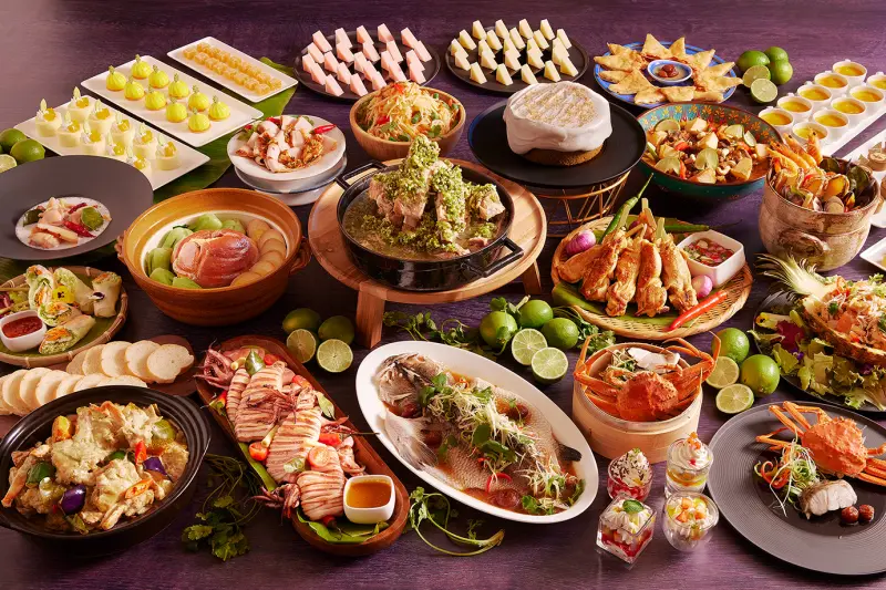 ▲JR東日本大飯店台北的「Brilliant鉑麗安全日餐廳」現在推出期間限定「泰國美食節主題自助餐」，並加碼推出「兩人同行一人半價」等優惠。（圖／JR東日本大飯店台北提供）