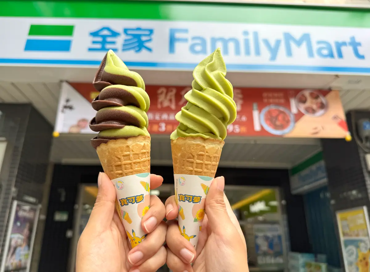 ▲全家聯名寶可夢，即起至6月3日推出「奇異果霜淇淋」新口味，還有獨家寶可夢週邊免費送。（圖／記者鍾怡婷攝）