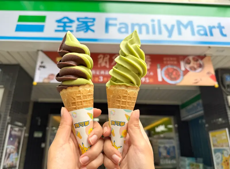 ▲全家聯名寶可夢，即起至6月3日推出「奇異果霜淇淋」新口味，還有獨家寶可夢週邊免費送。（圖／記者鍾怡婷攝）