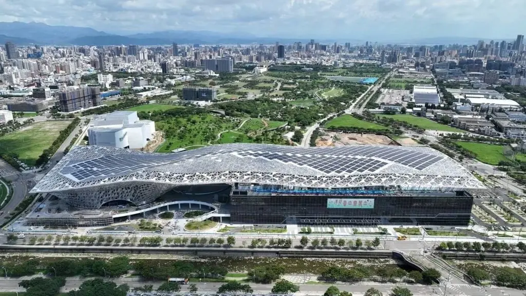 ▲台中大巨蛋確定座落水湳經貿園區。（台中市政府提供）