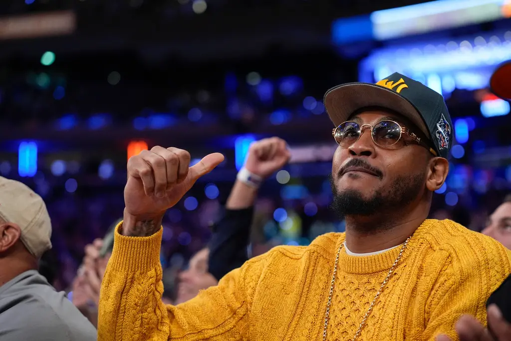 ▲前NBA美國職籃（National Basketball Association）球星Carmelo Anthony生涯效力過數支球隊，自進入NBA起連續十年入選全明星陣容，且六度入選年度最佳陣容。（圖／美聯社／達志影像）
