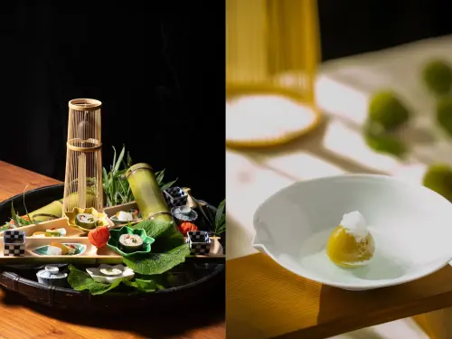 Ukai-tei Kaohsiung「懷石初夏菜單」搶先登場,以青竹青梅入饌。(圖/高雄晶英提供) ▲Ukai-tei Kaohsiung「懷石初夏菜單」搶先登場,以青竹青梅入饌。(圖/高雄晶英提供)