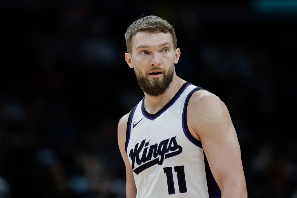 ▲NBA沙加緬度國王明星中鋒沙波尼斯（Domantas Sabonis）可能是勇士鎖定的奪冠拼圖。（圖／美聯社／達志影像）