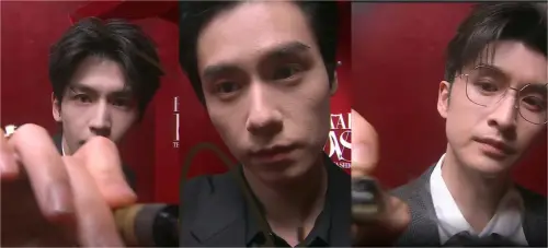 ▲「鏡頭簽名」秒變照妖鏡？網笑瘋：明星也會卡粉張凌赫、胡一天、張雲龍（圖／翻攝自微博）