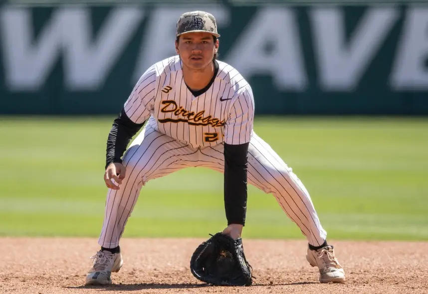 ▲效力MLB美國職業棒球大聯盟（Major League Baseball）芝加哥小熊3A的「龍仔」Jonathon Long在今（24）日對陣辛辛那提紅人3A的比賽中，於第7局炸裂一發兩分砲，擊球初速高達105.4英哩、飛行距離388英呎。（圖／美聯社／達志影像）