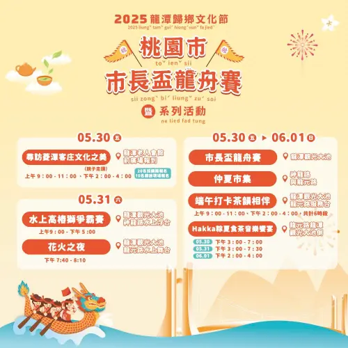 ▲2025桃園市市長盃龍舟賽系列活動。(圖/官方提供) ▲2025桃園市市長盃龍舟賽系列活動。(圖/官方提供)