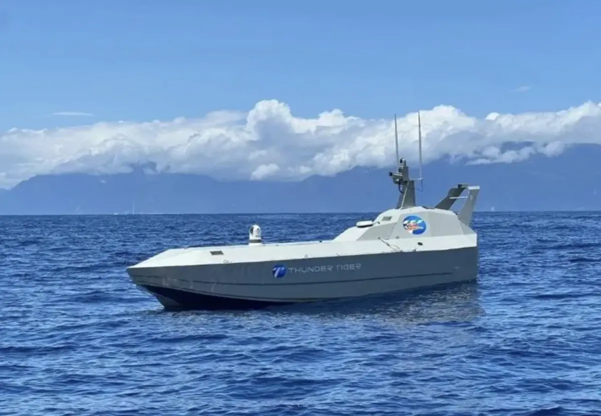 ▲雷虎科技商用無人艇失聯，懸賞20萬元請漁民幫忙找。（圖／翻攝雷虎科技網站）