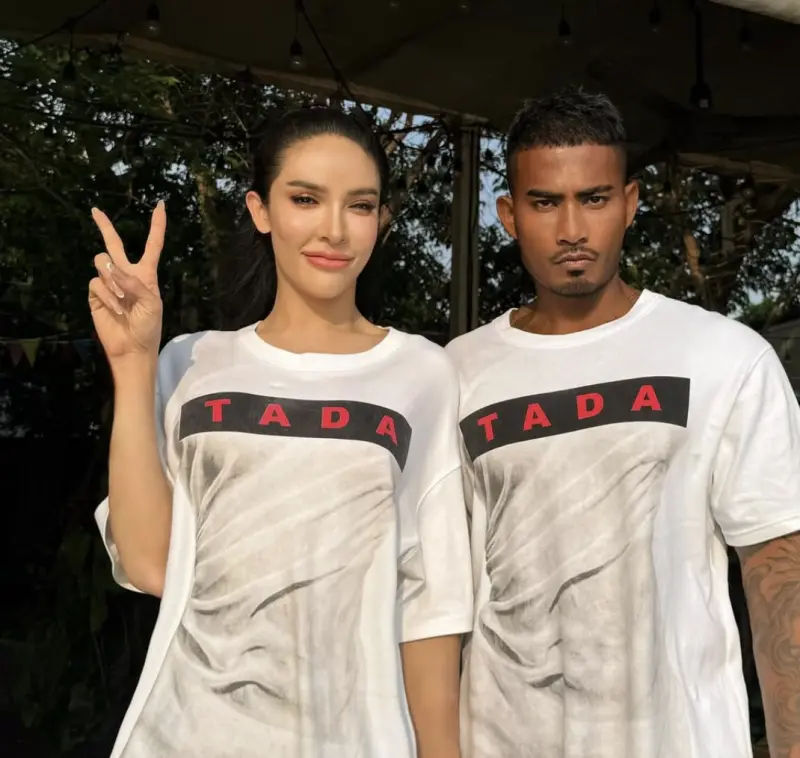 ▲泰國跨性別網紅妮莎瑪尼與男友。（圖／翻攝自Nisamanee Nutt Instagram）