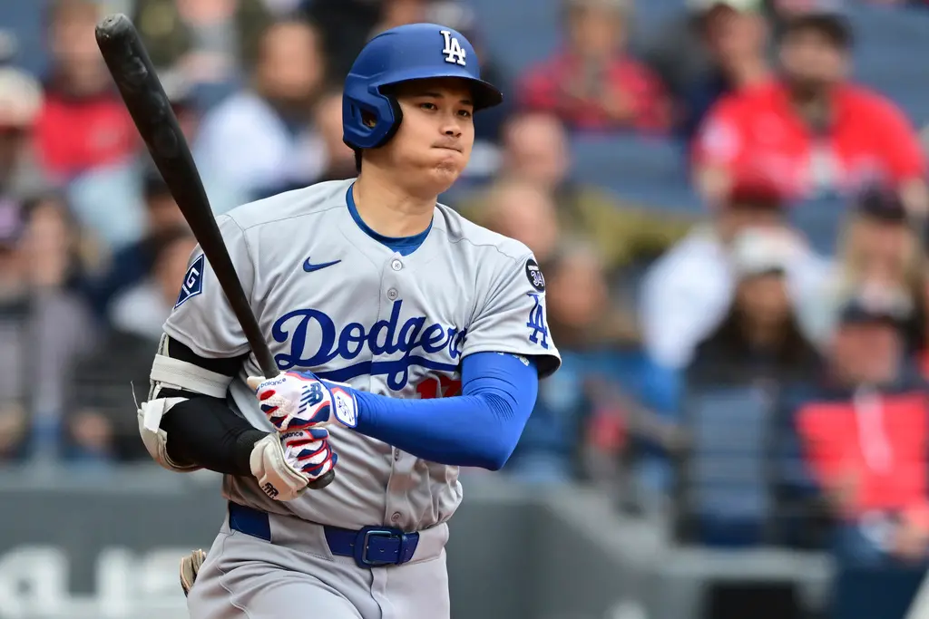 ▲洛杉磯道奇、紐約洋基明展開世紀對決，有望寫大聯盟首見紀錄，就是包含大谷翔平在內的6位年度MVP同場較勁。（圖／美聯社／達志影像）