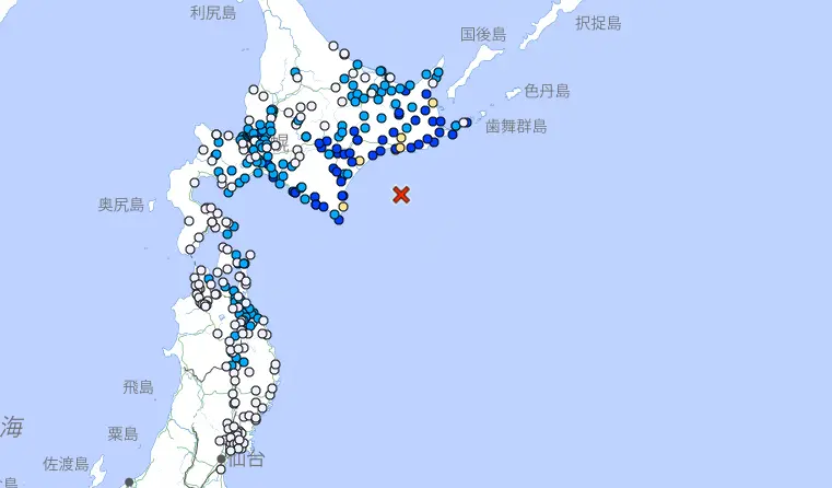 日本北海道6.1極淺層地震！狂搖10秒