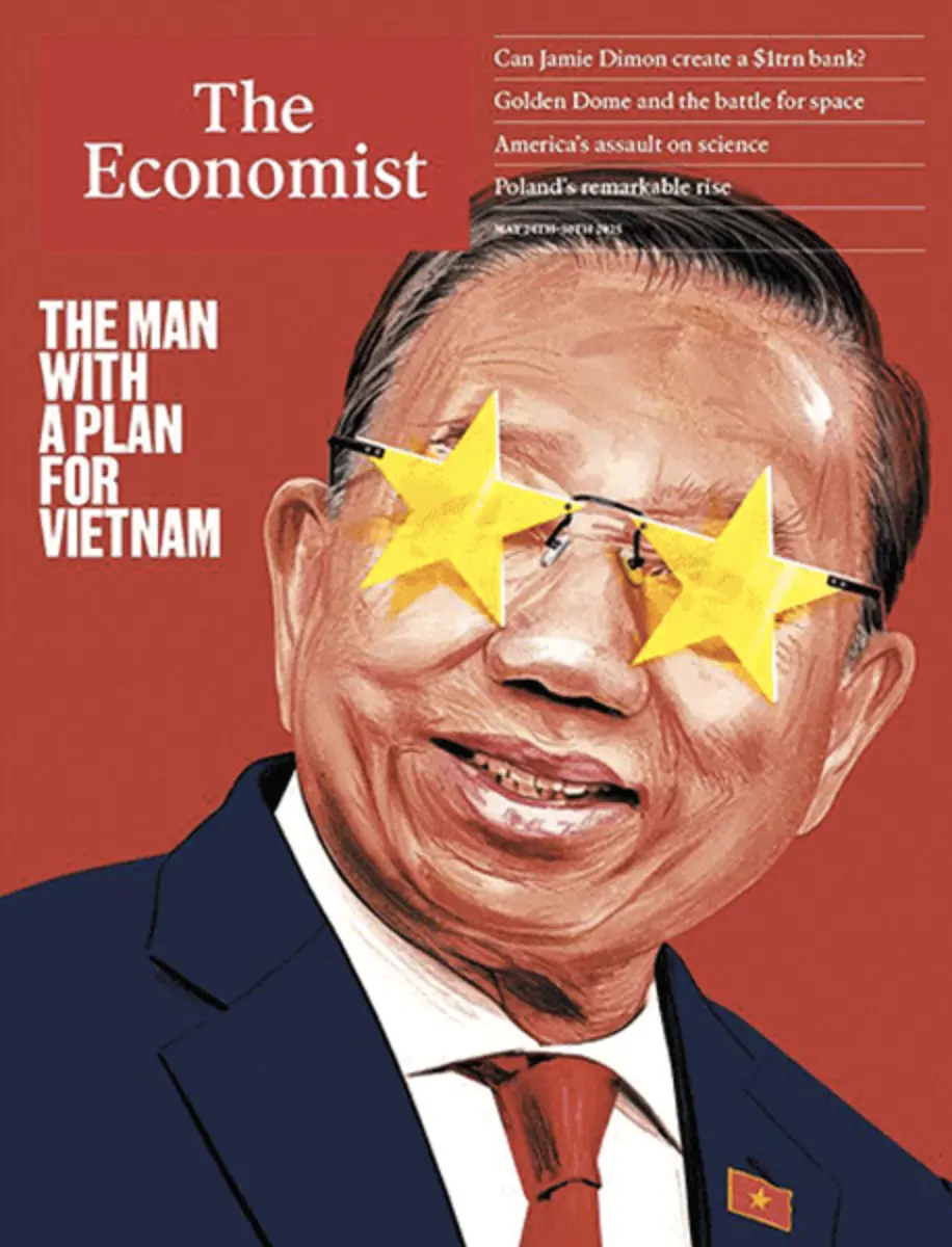 ▲越共總書記蘇林登上《經濟學人》封面。（圖／翻攝自The Economist）