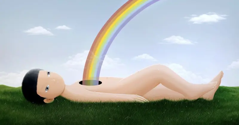 泰國年輕藝術家貢坎　用黑洞畫出內心避風港