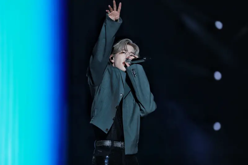 ▲Mark Tuan（段宜恩）在KT POP高雄世運演唱會上，承諾會把GOT7帶來台灣開唱。（圖／讀者提供）