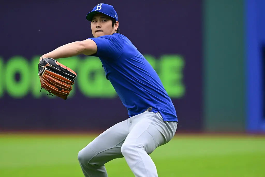 MLB／大谷翔平Live BP猛飆火球！模擬2局實戰練習 還讓打者斷棒