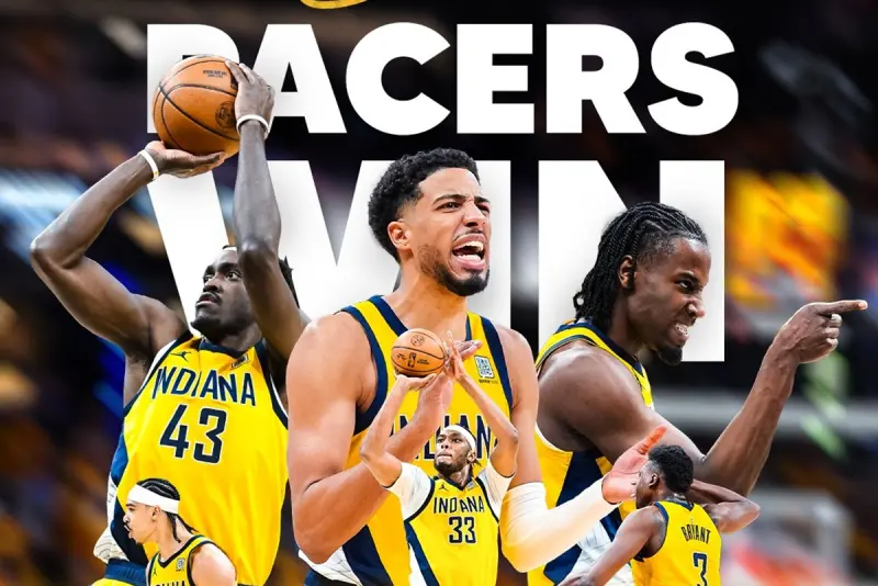 ▲今（1）日印第安那溜馬系列賽4：2擊敗紐約尼克晉級，溜馬將在相隔25年後再度重返總決賽舞台，對手是本季以68勝高居聯盟龍頭的奧克拉荷馬雷霆。（圖／美聯社／達志影像）