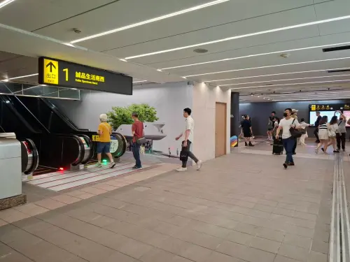 ▲中山站1號出口最新動線。