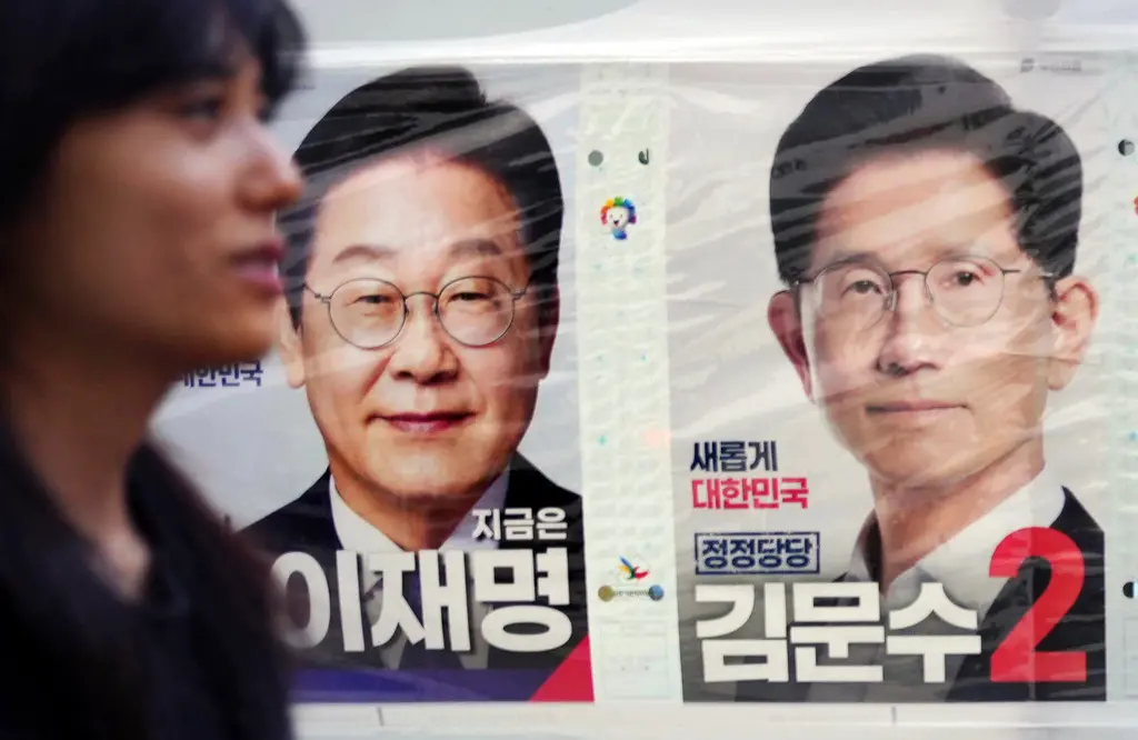 ▲韓國將於6月3日舉行總統大選，但選舉過程中假訊息頻傳。（圖／美聯社／達志影像）