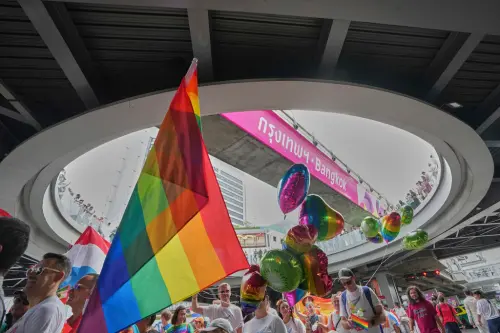 ▲2025泰國驕傲月活動正式登場。（圖／美聯社／達志影像）