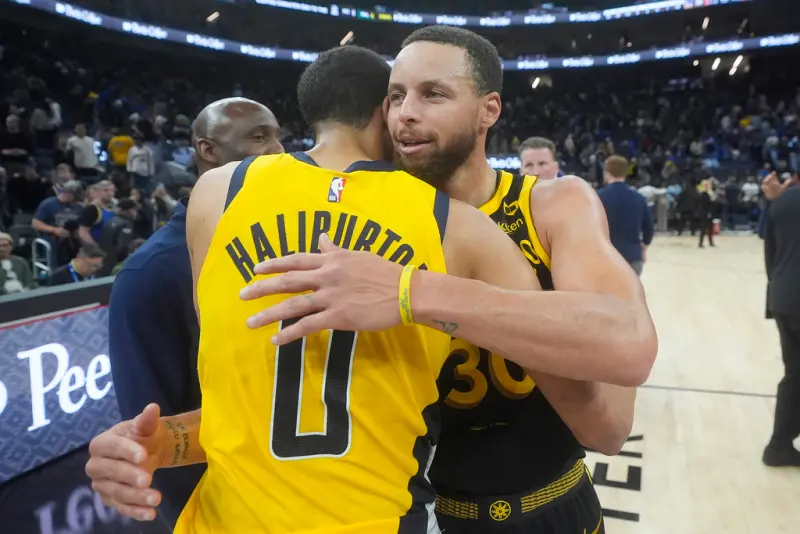 ▲回顧2020年選秀，勇士錯過了一名超級巨星——現已帶領印第安那溜馬殺進總冠軍賽的明星控衛Tyrese Haliburton。（圖／美聯社／達志影像）