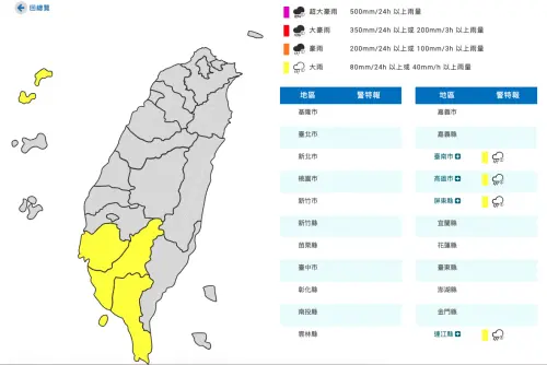 ▲(圖/翻攝自中央氣象署) ▲(圖/翻攝自中央氣象署)