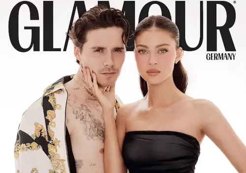 ▲布魯克林貝克漢(左)與妻子妮可拉佩茲登上德國版《GLAMOUR》雜誌封面,大談對彼此的愛和影響,布魯克林完全不提從小呵護他的爸媽,外界認為他被妻子嚴格掌控,已經一心只想投靠超有錢的岳父。(圖/摘自GLAMOUR) ▲布魯克林貝克漢(左)與妻子妮可拉佩茲登上德國版《GLAMOUR》雜誌封面,大談對彼此的愛和影響,布魯克林完全不提從小呵護他的爸媽,外界認為他被妻子嚴格掌控,已經一心只想投靠超有錢的岳父。(圖/摘自GLAMOUR)