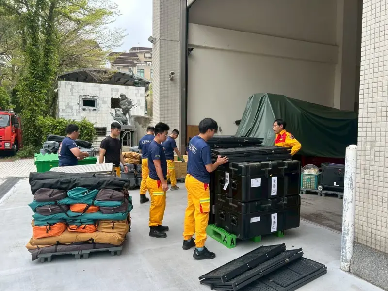 ▲新竹市首度輪值國際人道救援任務，特搜隊全面演練展現應變實力。（圖／新竹市消防局提供）