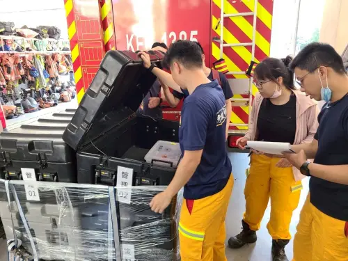 ▲新竹市首度輪值國際人道救援任務，特搜隊全面演練展現應變實力。（圖／新竹市消防局提供）