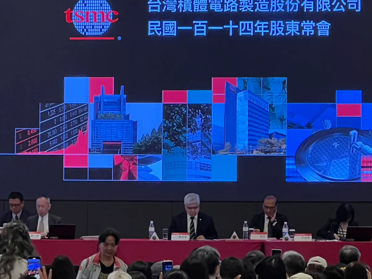▲台積電3日召開股東會，股東、媒體等均關心AI對台積電的營運發展。（圖╱記者林汪靜攝）
