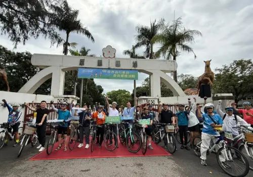 國家環境研究院與中部地區環境教育設施場所一同嚮應世界自行車日活動 ▲國家環境研究院與中部地區環境教育設施場所一同嚮應世界自行車日活動。(圖/環境部)