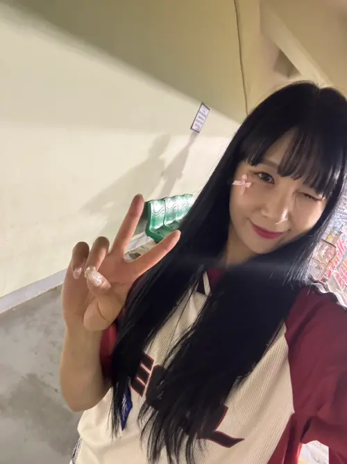 ▲LG雙子啦啦隊員元民柱，是李多慧啦啦隊新人年時起亞虎的啦啦隊長。（圖／讀者提供）