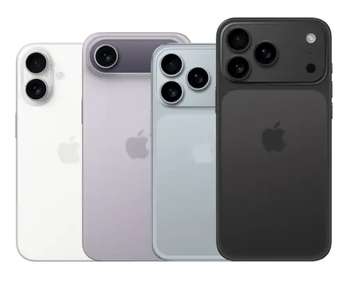 ▲iPhone 17 系列傳聞會有四款，網路流傳了四款的渲染圖。(翻攝Apple Hub Ｘ平台)