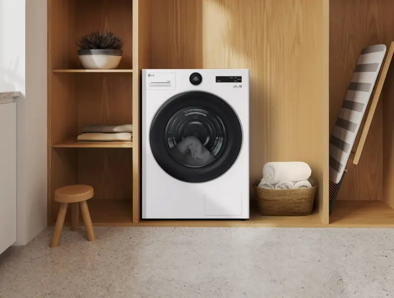 ▲LG AI免曬衣乾衣機以「護衣、安全、省電、乾淨」的核心優勢，打破傳統乾衣迷思。（圖／品牌提供）