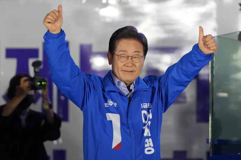 快訊／韓國總統大選出口民調公布！李在明51.7%、金文洙39.3%