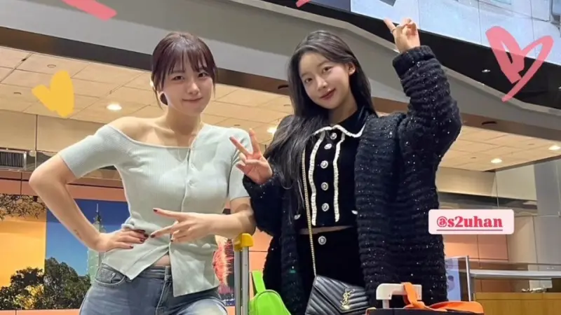 ▲禹洙漢（右）與河智媛（左）的台灣經紀公司總經理詹智能今（4）日在台中被刺身亡，樂天桃猿球團也做出回應。（圖／翻攝自MUGEN IG）