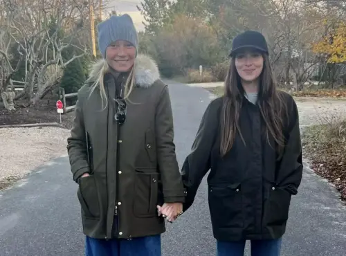 ▲葛妮絲派特洛（左）與達珂塔強生（右）雖然先後和同一個男人在一起，卻沒有互相嫉妒，反而交情頗佳，像是家人。（圖／摘自IG）