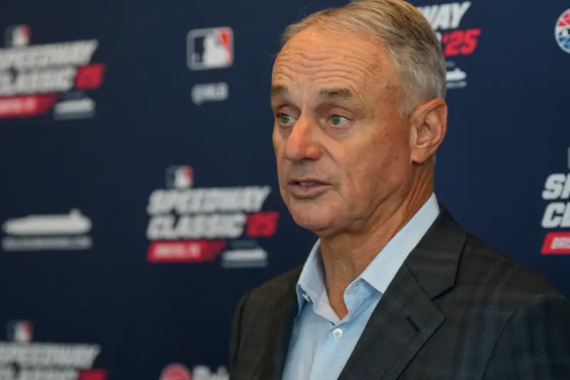 ▲MLB大聯盟主席Rob Manfred宣布最快在下季就啟用自動電子好球帶（ABS, Automated Ball-Strike System），球員每場都有2次挑戰機會。（圖／美聯社／達志影像）