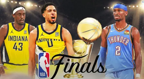 ▲2024-25賽季NBA總冠軍戰將於6日開打，西區冠軍雷霆將對上東區冠軍溜馬。兩隊皆渴望隊史首冠，雷霆尋求搬遷後的首座總冠軍，而溜馬則力拼NBA隊史首冠。（圖／取自Ｘ）