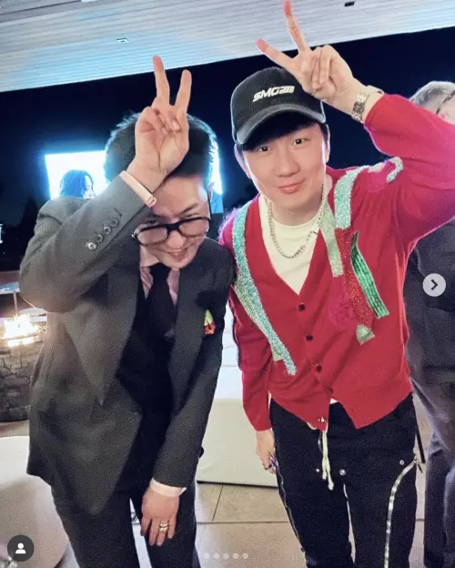 林俊傑(右)跟GD(左)曾經一起度過新年。(圖/林俊傑IG) ▲林俊傑(右)跟GD(左)曾經一起度過新年。(圖/林俊傑IG)