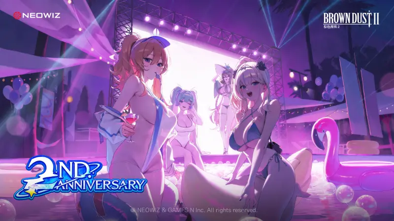 特企／NEOWIZ手遊《棕色塵埃2》2週年　Splash Queen事前預約開跑