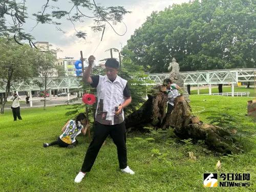 ▲台灣工藝中心舉辦65工藝節開幕式，透過表演象徵工藝傳承。　（圖／記者金武鳳攝，2025.6.5) 