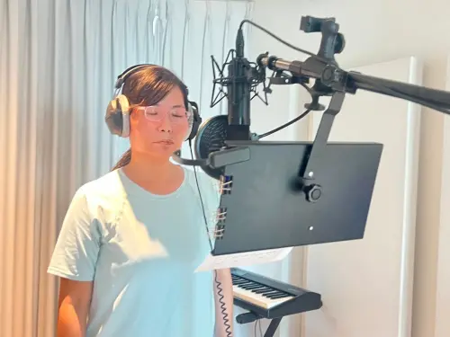 ▲吳玫姗受訪時,特別感謝她的老公幫她圓夢。(圖/翻攝自吳玫姗臉書) ▲吳玫姗受訪時,特別感謝她的老公幫她圓夢。(圖/翻攝自吳玫姗臉書)