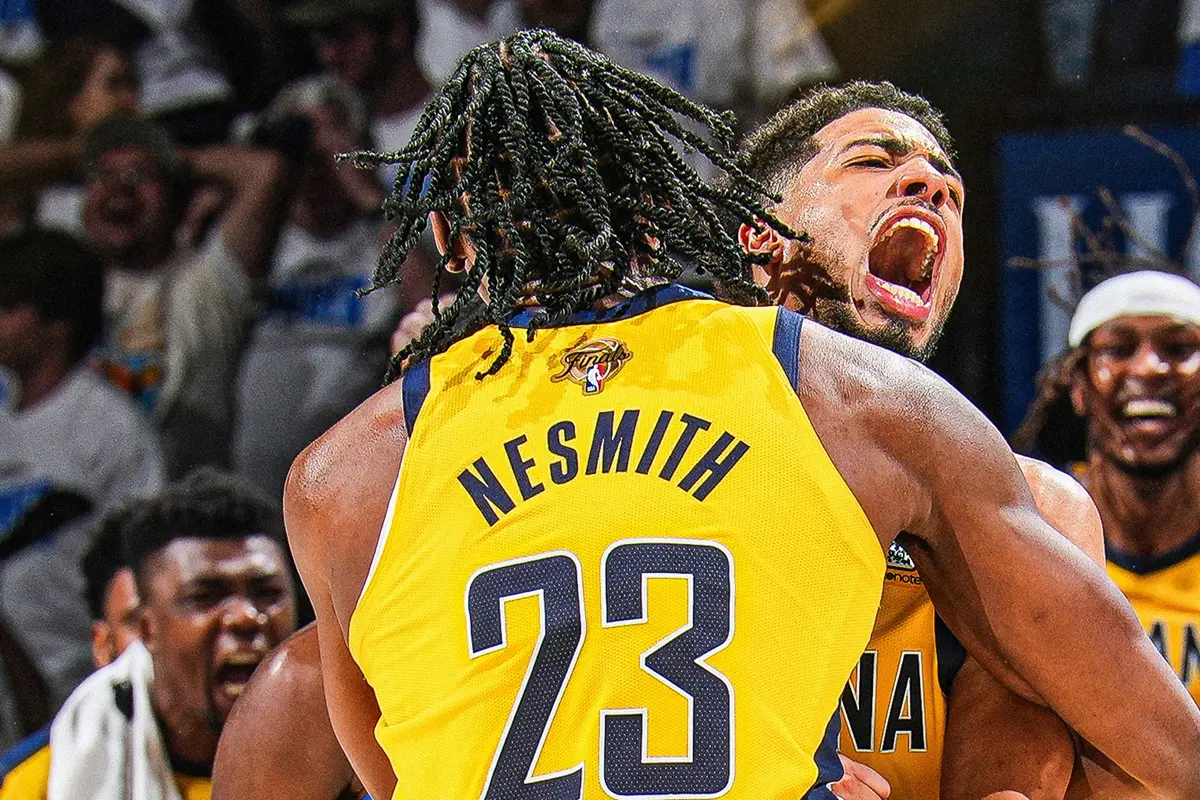 ▲印第安那溜馬在主場取勝，系列賽已拿下第二勝。（圖／取自NBA X）