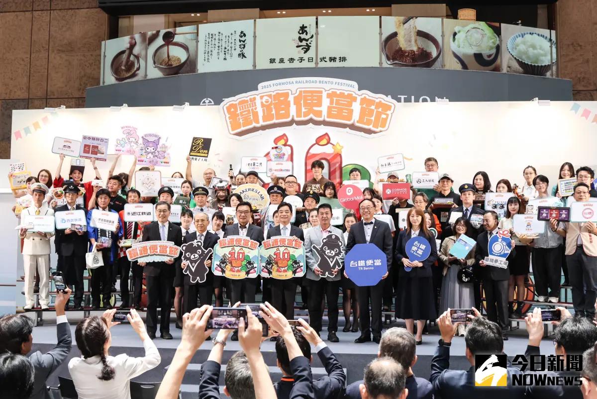 ▲鐵路便當節今（6）日在北車熱鬧登場。（圖／記者朱永強攝）