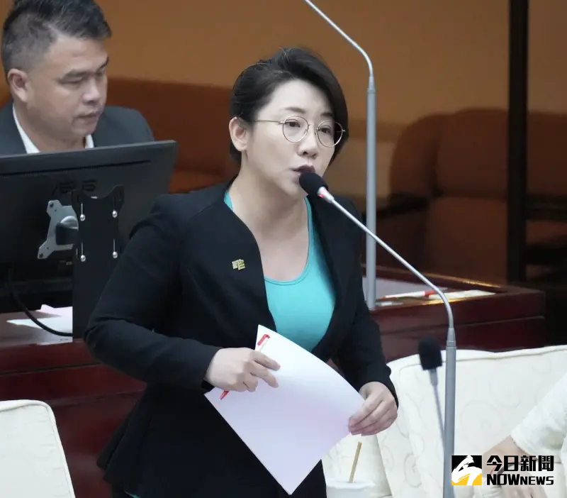 ▲北市議員林珍羽於民政部門質詢關切中華電信員工陳情遭性騷案。（資料照／記者呂炯昌攝）