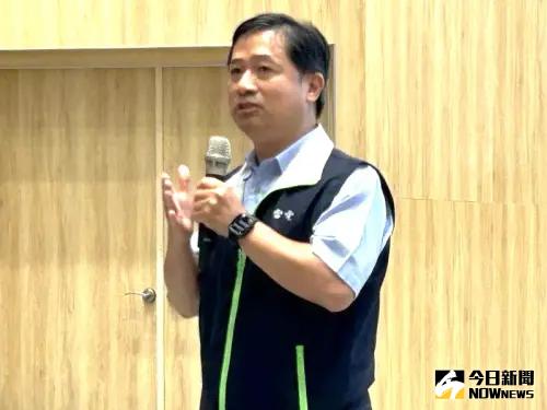 ▲台電公司大林發電廠廠長洪貴忠致詞。(圖／記者黃守作攝，2025.06.06)