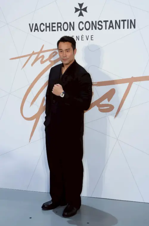 ▲張孝全戴上名表展現男神魅力，透露為了不想錯過兒子成長，之前趁工作告一段落，有帶著妻兒一起到福岡旅遊。（圖／記者朱永強攝）