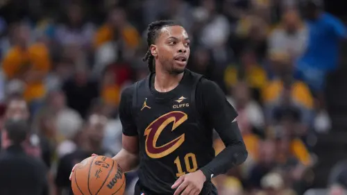 ▲在今年季後賽第二輪慘遭印第安那溜馬淘汰後，克里夫蘭騎士隊面臨重新評估陣容的壓力。根據《ESPN》資深記者Brian Windhorst報導，球隊可能在今夏考慮將全明星後衛Darius Garland擺上交易桌，以追求更具競爭力的奪冠陣容。（圖／美聯社／達志影像）