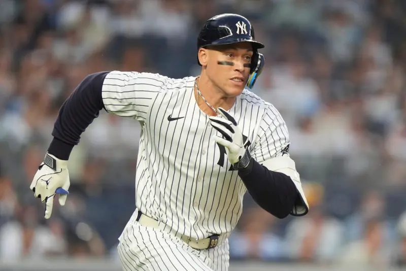 ▲「法官」賈吉（Aaron Judge）單場「猛打賞」，貢獻3安，打擊率持續攀升，挑戰單季達成「4割男」偉業。幫助紐約洋基在今（7）日以9：6擊敗波士頓紅襪。（圖／美聯社／達志影像）