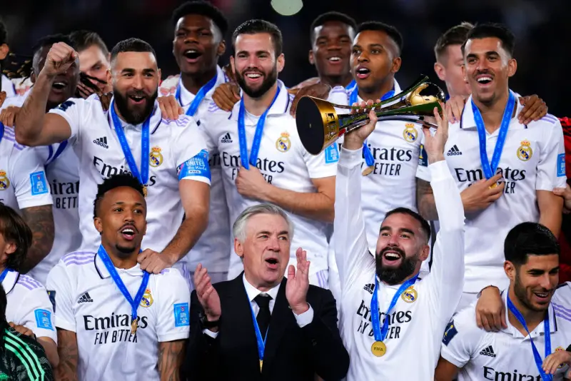 ▲FIFA俱樂部世界盃。這項賽事將從以往的7隊擴編為32隊，並在美國11座城市、12座球場進行，正式成為一項堪比世界盃的頂級國際賽事。（圖／美聯社／達志影像）